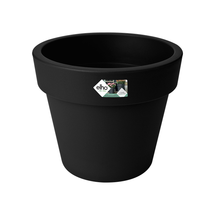green basics top planter 23cm living noir